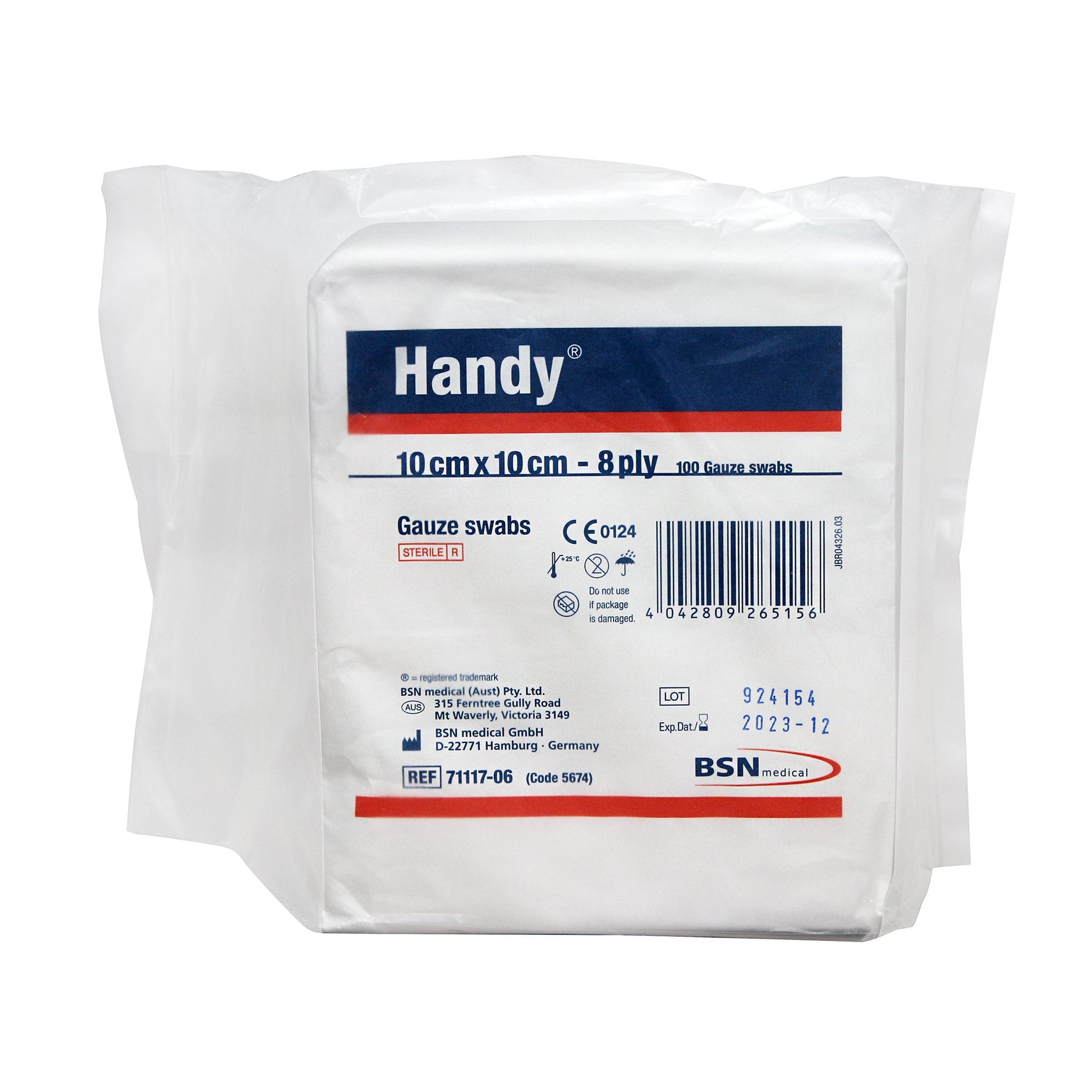 BSN Medical Handy (STERILE) Gauze Swabs 10 x 10cm pack 100