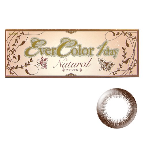 Ever Color 1 Day Natural Brown Contact Lenses -4.00 - Made In Japan